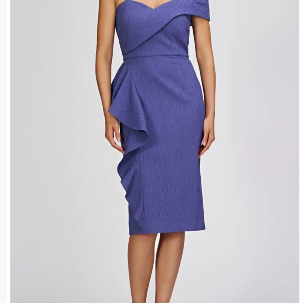 JS Collections One Shoulder Purple Dress. Aerith Asymmetric Cocktail Dress